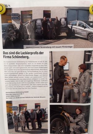 Zeitungsartikel über die Autolackiererei Schöneberg im Stadtmagazin Life, Ausgabe November 2025